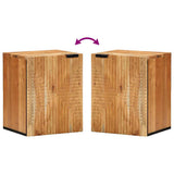 Bathroom Hanging Cabinet Brown 38 x 33 x 48 cm Solid Mango Wood 4017776