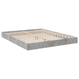 Bed Frame without Mattress Concrete Grey 160x200 cm 842010