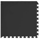 Floor Mats 24 pcs 8.64 EVA Foam Black 92463