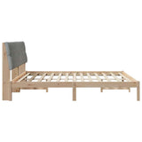 Bed Frame with Upholstered Headboard Brown 180 x 200 cm 3394383