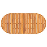 Garden Dining Table Oval 200x90x75 cm Solid Wood Acacia 4108137