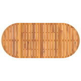 Garden Dining Table Oval 200x90x75 cm Solid Wood Acacia 4108137