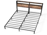 150cm200cm King Metal Bed Frame with RGB Smart LED Lights & Storage Headboard, Heavy Duty 363kg T6135P515917