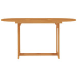 Garden Table 150x90x75 cm Solid Teak Wood 315102