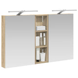 Bathroom Cabinet Set 3 pcs 100 x 10.5 x 60.5 cm Engineered wood 3403706