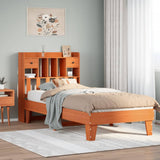Bed Frame without Mattress Wax Brown 75x190 cm Small Single Solid Wood Pine 3308869