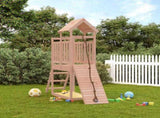 Playhouse with Climbing Wall Solid Wood Douglas 3155868