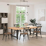 Dining Table Legs Black 2 pcs 100x cm Steel 4013320