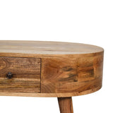 Mini Oak-ish Rounded Coffee Table IN3328