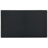5 Piece Garden Bar Set with Cushions Poly Rattan Black 3095405