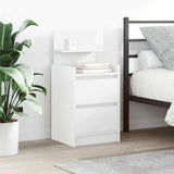 Bedside Cabinets with 2 Drawers 2 pcs White 38x34x80 cm 861356