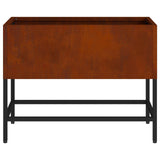 Raised Garden Planter Rusty 60 x 26 x 45 cm Weathering Steel 865889