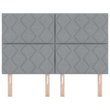 Headboard with Headboard Light Grey 144 cm Faux Leather 3337912