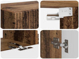 TV Cabinet Set Wall-mounted 6 pcs Old Wood Engineered Wood 3409067