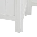 Room Divider 6 Panels White Solid Wood Paulownia 358730