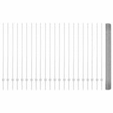 Welded Wire Fence with Post 50 x 1.6 m 3336411
