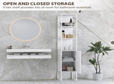 Bathroom Storage Cabinet-White 37337130