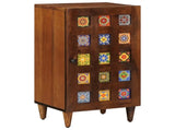 Sideboard with Storage Walnut 40 x 33 x 75 cm Solid Mango Wood 4018248