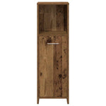 ZNTS 3 Piece Bathroom Furniture Set Old Wood Engineered Wood 3328559