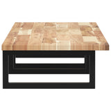 Basin Shelf Wall Mounted Steel and Solid Wood Acacia 3302681