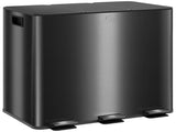 3 x 15L Pedal Bin, Steel Triple Kitchen Bin with Soft Close Lid, Removable Inner Buckets, T3398P344678