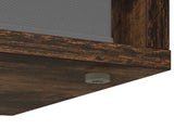 Lowboard with Drawer Smoked Oak 102 x 32 x 48.5 cm 8000592