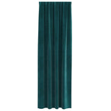 Blackout Curtains 2 pcs Dark Green 140 x 260 cm Velvet 4107217