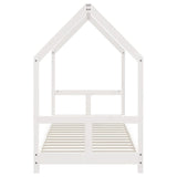 Kids Bed Frame White 80x200 cm Solid Wood Pine 835716