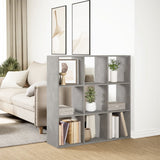 Room Divider Bookcase Concrete Grey 102x29x103.5 cm Engineered Wood 858042