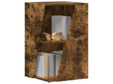 Side Shelf Smoked Oak 33 x 32 x 70.5 cm Engineered Wood 892412