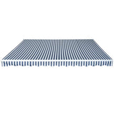 Folding Awning Manual Operated 450 cm Blue/White 275565