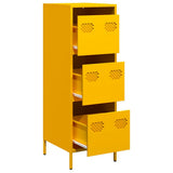 Highboard Mustard Yellow 39x35x103.5 cm Steel 851403