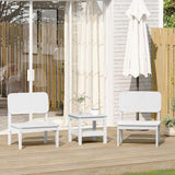 Garden Chairs 2 pcs White 60x52.5x72 cm Solid Wood Pine 859323