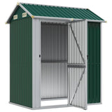 Garden Shed Green 192x152.5x237 cm Galvanised Steel 364529