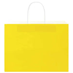 ZNTS Paper Bags 250 pcs with Handles Yellow 32x17x25 cm 4101789