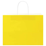Paper Bags 250 pcs with Handles Yellow 32x17x25 cm 4101789