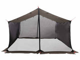 Camping Tarp with Mesh Walls Brown Grey 340 x 260 x 220 cm 42029007