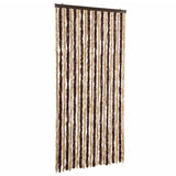 Insect Curtain Beige and Light Brown 90x200 cm Chenille 315121