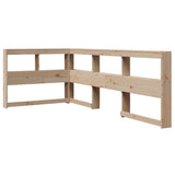 Bookcase Bed without Mattress 90x190 cm Solid Wood Pine 3324338