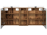 Bathroom Cabinet Set 3 pcs 100 x 10.5 x 60.5 cm Engineered wood 3403710