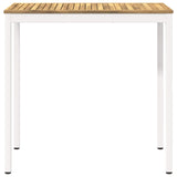 Garden Bar Table White 108.5 x 55 x 105 cm Solid Acacia Wood 901779