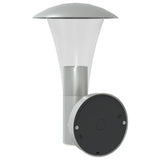 Outdoor Wall Lights with Sensors 2pcs Silver Stainless Steel 4006239