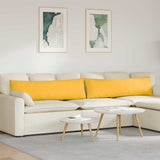 Sofa Pillows 2 pcs Light Yellow 145 x 40 cm Corduroy Fabric 42013866