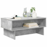 Coffee Table Concrete Grey 80 x 46 x 35 cm Engineered Wood 8000223