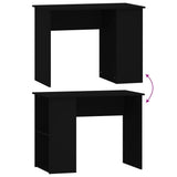 Desk Black 100x55x75 Engineered Wood 823025