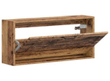 Wall-Mounted Shoe Cabinet UTRECHT 71 x 17 x 43 cm Old Wood 897733