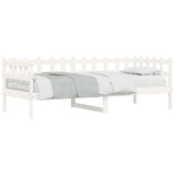 Day Bed without Mattress White 90x190 cm Single Solid Wood Pine 840383