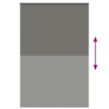 Roller Blind Blackout Grey 150x210 cm Fabric Width 146.6 cm Polyester 4011190