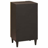 Sideboard Black and Gold 40 x 33 x 75 cm Solid Mango Wood 4017852
