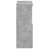 Side Cabinet with LED Lights Concrete Grey Engineered Wood 836626